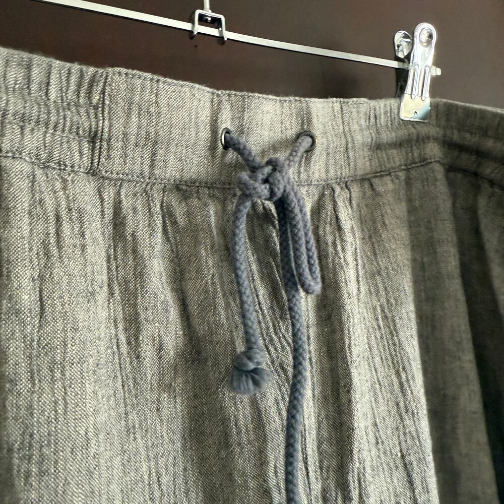 POETRY | Linen Cotton Blend Crinkle Gauze Relaxed Tapered Pant | Size 18 - Picture 5 of 8